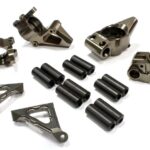 Billet Alloy Modified Rear Hub + Steering Block Set for HPI Baja 5B2.0, 5T & 5SC