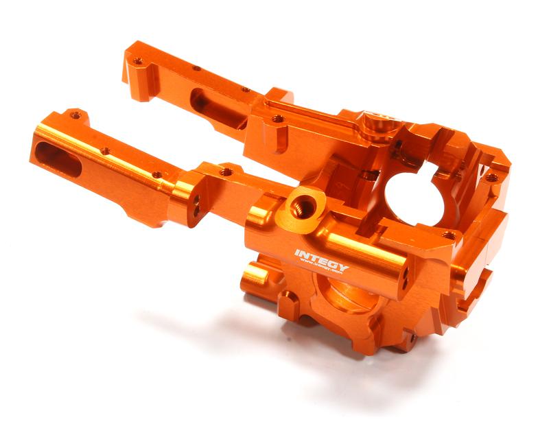 C25277ORANGE Billet Machined Front Bulkhead for Traxxas 1/10 Summit - Image 1