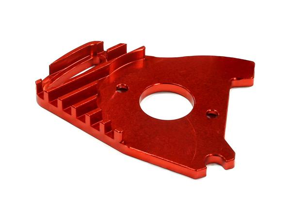 C25300RED Billet Machined Motor Heatsink for Traxxas Rustler 4X4 & Slash 4X4 LCG Chassis - Image 1