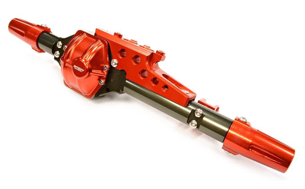 C25332GUNRED Billet Machined T5 Rear Axle Conversion Kit for Axial 1/10 Wraith 2.2 - Image 1