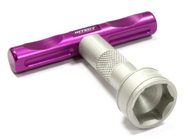 C25337PURPLE Professional Grade T3 Hex Socket Wrench for 17mm Hex Wheel Nut - Image 1