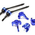 Billet Steering, Caster Block & Front Shaft Set for SCX-10, Dingo, Honcho & Jeep