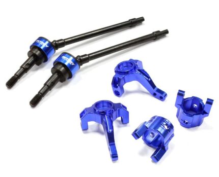 Billet Steering, Caster Block & Front Shaft Set for SCX-10, Dingo, Honcho & Jeep