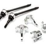 Billet Steering, Caster Block & Front Shaft Set for SCX-10, Dingo, Honcho & Jeep