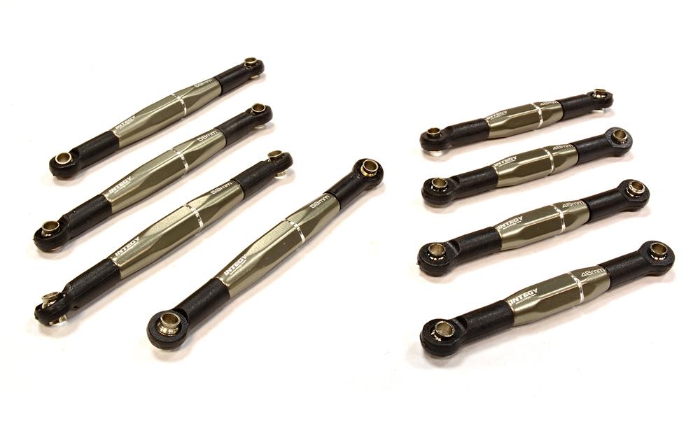 C25364GUN T2 Pushrod & Turnbuckle Set (8) 48mm, 59mm for Traxxas 1/16 Slash VXL & Rally - Image 1