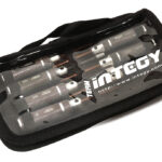 7pcs Mini Tool Set, 1.5, 2.0, 2.5mm Allen + 4.0, 5.5 Socket + Screw Driver Tips