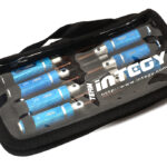 7pcs Mini Tool Set, 1.5, 2.0, 2.5mm Allen + 4.0, 5.5 Socket + Screw Driver Tips