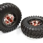 V2 Alloy 6 Spoke Type S3 1.9 Size Wheel & Tire (2) for Scale Crawler (OD=106mm)