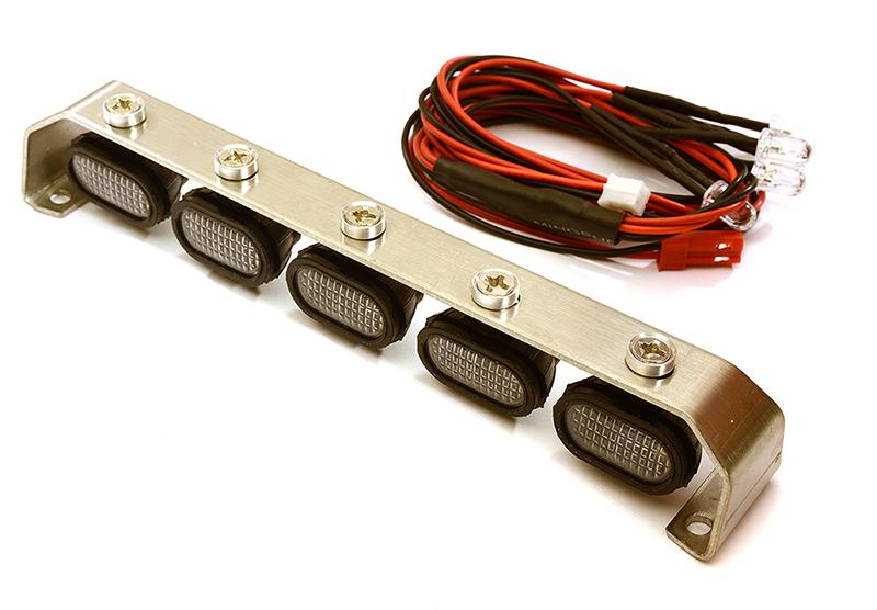 C25419 V3 Roof Top Spot Light Set (S5) LED w/Stainless Steel Mount for 1/10, 1/8 & 1/5 - Image 1