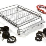 V2 Realistic 1/10 Scale Metal Luggage Tray 140x85mm with 4 LED Spot Light Set