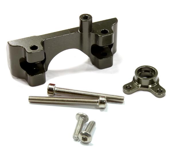 C25453GUN Billet Machined Alloy Front Shock Mount for Traxxas 1/10 Summit - Image 1