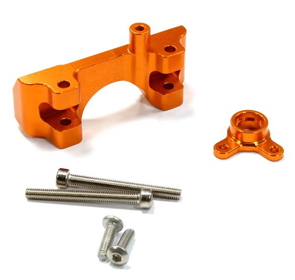C25453ORANGE Billet Machined Alloy Front Shock Mount for Traxxas 1/10 Summit - Image 1