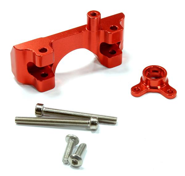 C25453RED Billet Machined Alloy Front Shock Mount for Traxxas 1/10 Summit - Image 1