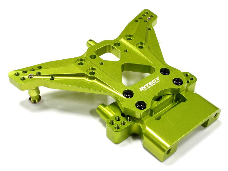 C25480GREEN Billet Machined Rear Shock Tower for Traxxas 1/10 Nitro Slash 2WD - Image 1