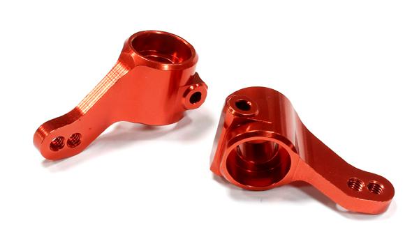 C25481RED Billet Machined Steering Knuckles for Traxxas 1/10 Nitro Slash 2WD - Image 1
