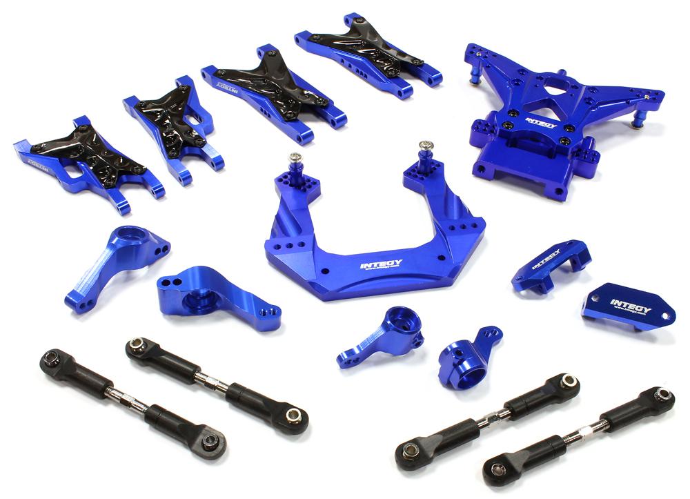 C25482BLUE Blue Billet Machined Suspension Upgrade Kit for Traxxas 1/10 Nitro Slash 2WD - Image 1