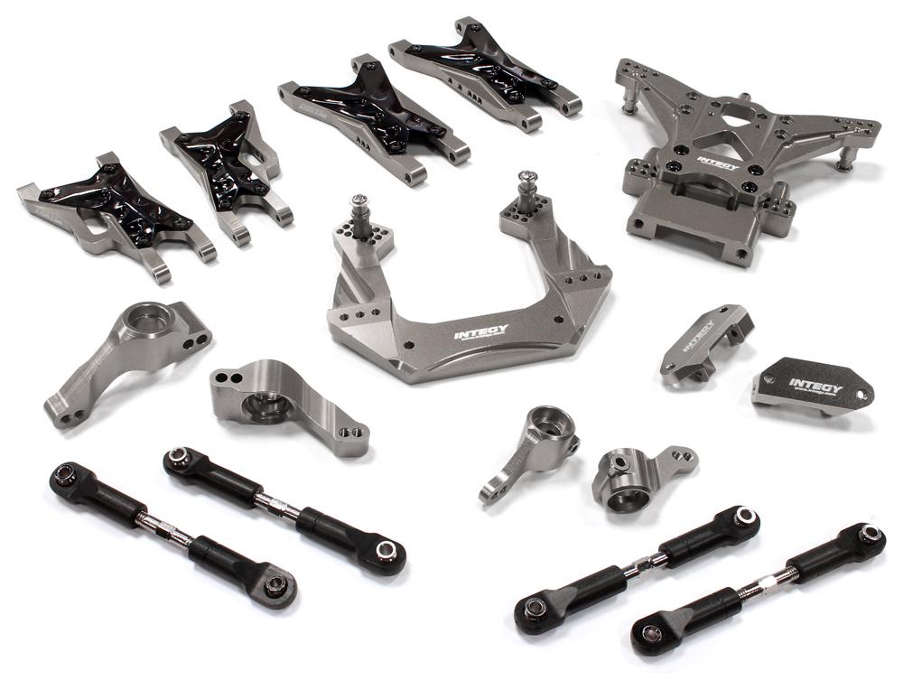 C25482GREY Billet Machined Suspension Kit for Traxxas 1/10 Nitro Slash 2WD - Image 1