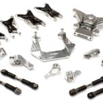 Silver Billet Machined Suspension Upgrade Kit for Traxxas 1/10 Nitro Slash 2WD