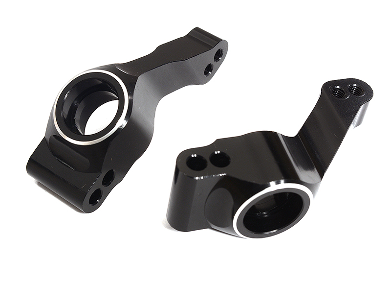 C25483BLACK Billet Machined Rear Hub Carriers for Traxxas 1/10 Nitro Slash 2WD - Image 1
