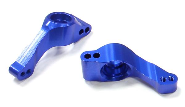 C25483BLUE Billet Machined Rear Hub Carriers for Traxxas 1/10 Nitro Slash 2WD - Image 1