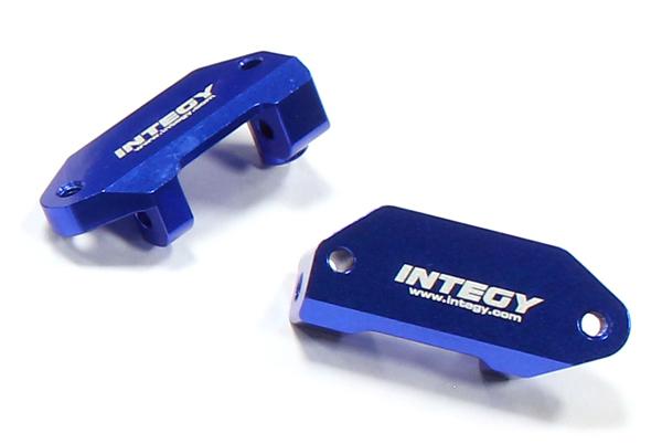 C25484BLUE Billet Machined Caster Blocks for Traxxas 1/10 Nitro Slash 2WD - Image 1