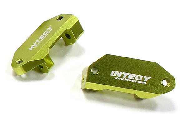 C25484GREEN Billet Machined Caster Blocks for Traxxas 1/10 Nitro Slash 2WD - Image 1