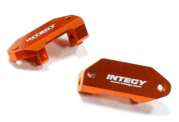 C25484ORANGE Billet Machined Caster Blocks for Traxxas 1/10 Nitro Slash 2WD - Image 1