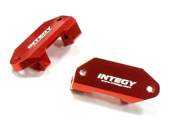 C25484RED Billet Machined Caster Blocks for Traxxas 1/10 Nitro Slash 2WD - Image 1