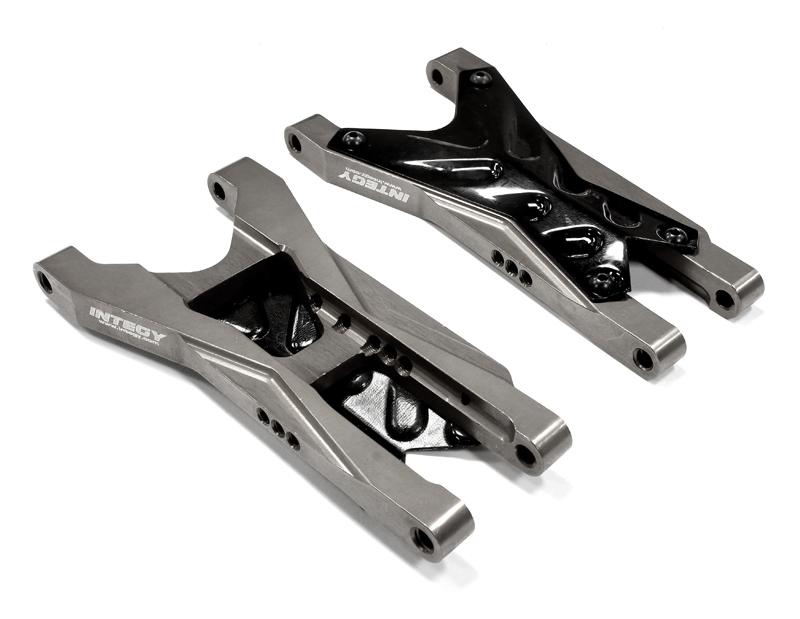 C25486GREY Billet Machined Rear Suspension Arm for Traxxas 1/10 Nitro Slash 2WD - Image 1