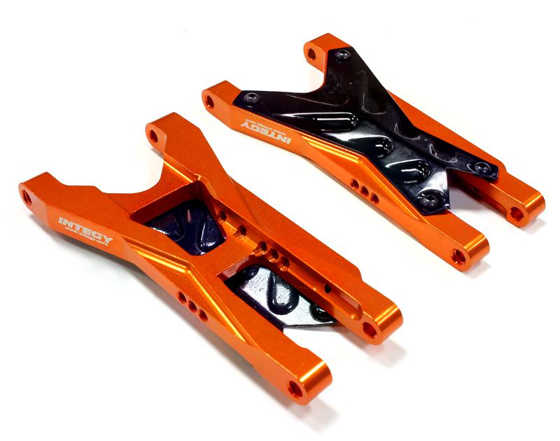 C25486ORANGE Billet Machined Rear Suspension Arm for Traxxas 1/10 Nitro Slash 2WD - Image 1