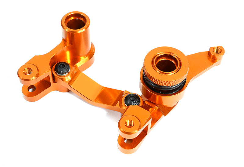 C25490ORANGE Billet Machined Steering Bellcrank for 1/10 Stampede 4X4 & Rustler 4X4 - Image 1