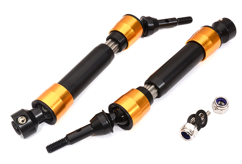 C25503GOLD V2XHD Steel Front Universal Drive Shaft(2) for Traxxas 1/10 Slash & Stampede 4X4 - Image 1