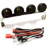 Realistic Roof Top Spot LED (4) Light Set 107mm Wide for 1/10 Scale Off-Road