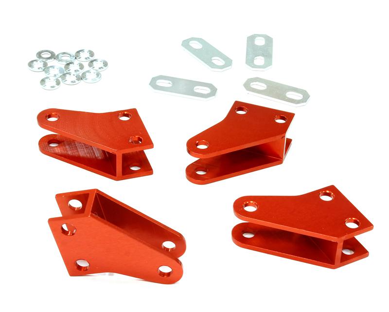 C25535RED Billet Extended Wheelbase Leaf Spring Mount for D90 Crawler - Image 1