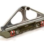 Realistic 1/10 Rear Bumper with Spare Tire Rack for SCX-10