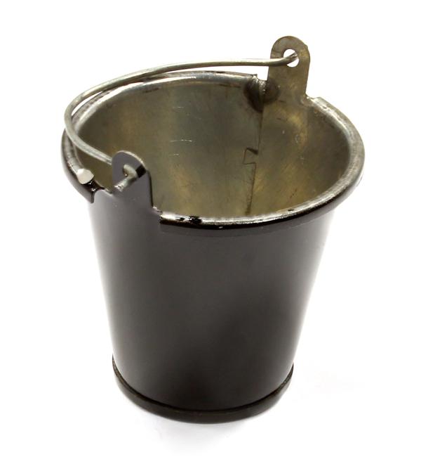 C25563BLACK Realistic 1/10 Scale Small Size Metal Bucket for Off-Road Crawling - Image 1