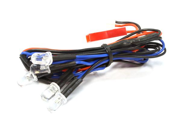 C25580BLUE 5mm LED Light 5pcs w/ JST 2 Pin & Control Box Connectors - Image 1