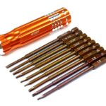 QuickPit 9pcs Set, Phillips+Flat+Hex Tip Set (0.05 1.5 1/16 5/64 2.5 3/32 3.0)