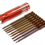 QuickPit 9pcs Set, Phillips+Flat+Hex Tip Set (0.05 1.5 1/16 5/64 2.5 3/32 3.0)