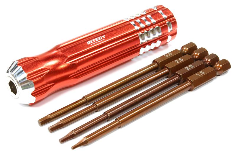 C25596RED QuickPit 4pcs Set, Hex Tip Set (1.5 2.0 2.5 3.0) - Image 1