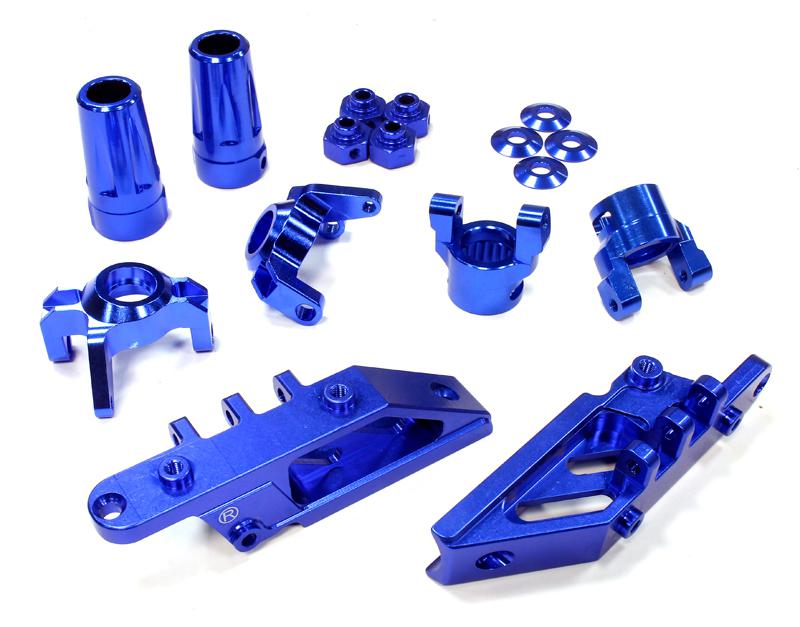 C25601BLUE Billet Machined Conversion Kit for Axial Wraith 2.2 Scale Crawler - Image 1