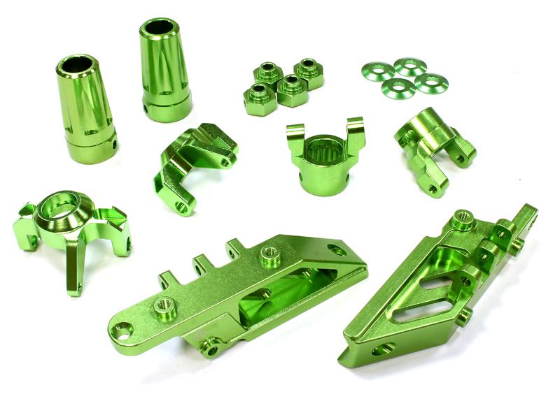 C25601GREEN Billet Machined Conversion Kit for Axial Wraith 2.2 Scale Crawler - Image 1