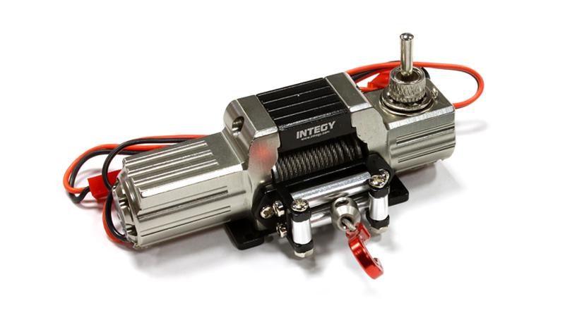 C25623GUN Billet Machined T8 Realistic High Torque Mega Winch for Scale Crawler 1/10 Size - Image 1