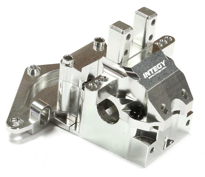 C25632SILVER Billet Machined Silver Front Gearbox for Associated ProLite 4X4 Ready-To-Run - Image 1