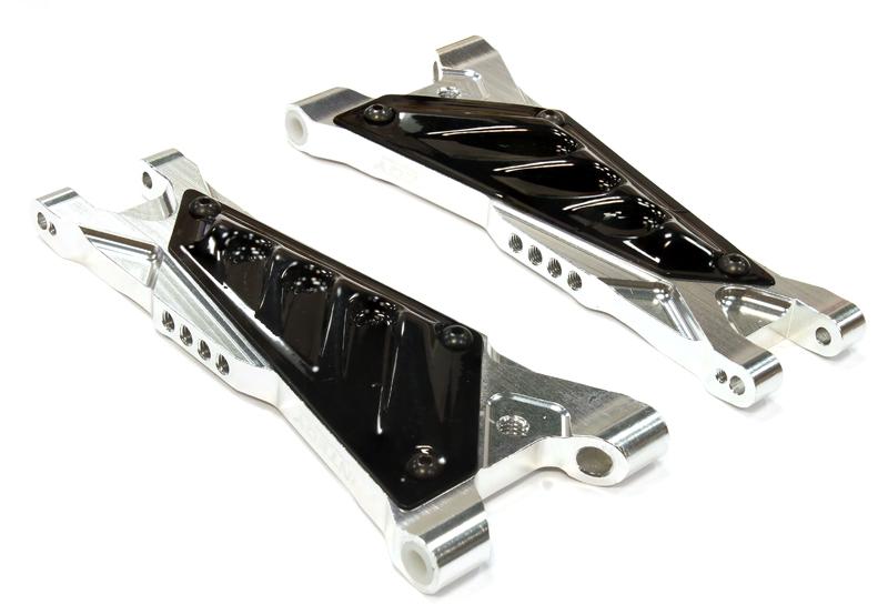 C25633SILVER Billet Machined Front Lower Arm for Associated ProLite 4X4 Ready-To-Run - Image 1