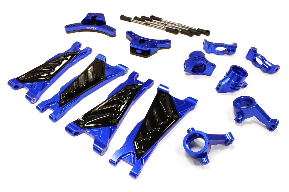 C25642BLUE Billet Machined Suspension Kit for Associated ProLite 4X4 Ready-To-Run - Image 1