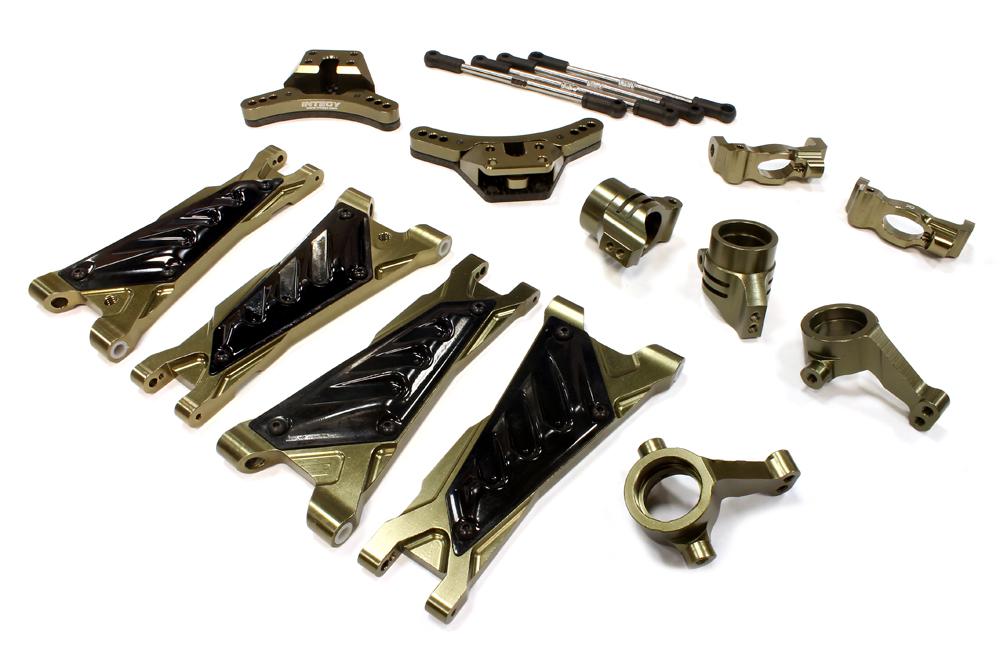 C25642GUN Billet Machined Suspension Kit for Associated ProLite 4X4 Ready-To-Run - Image 1