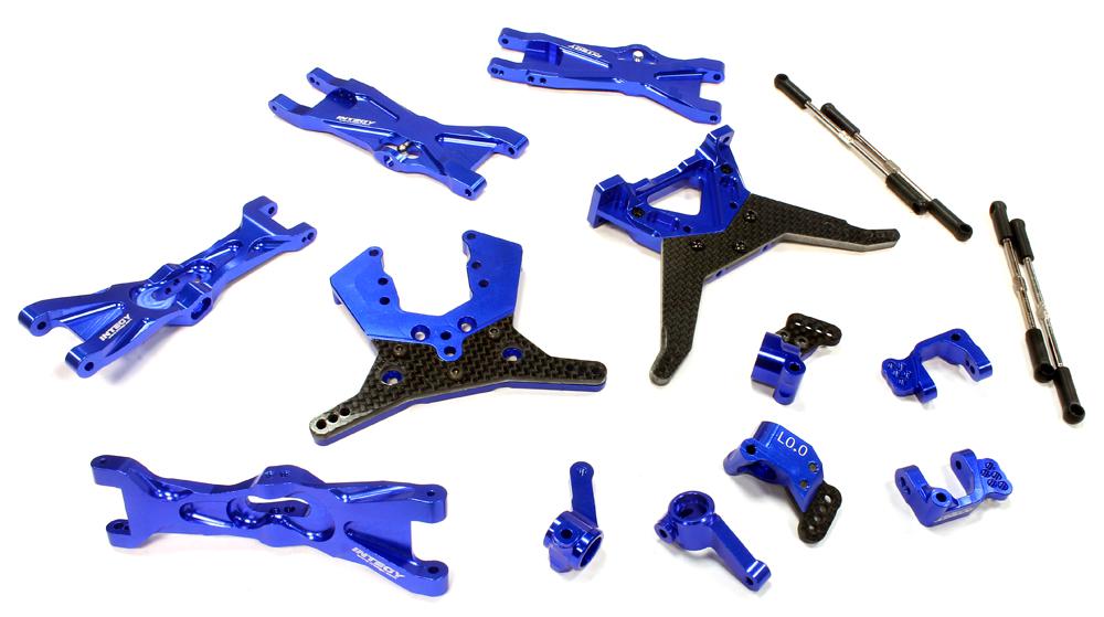 C25644BLUE Billet Machined Suspension Kit for Associated Short Course Truck SC10.2 - Image 1