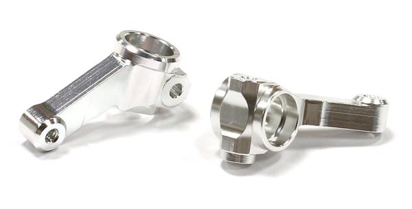 C25646SILVER Billet Machined Steering Knuckles for Associated Short Course Truck SC10.2 - Image 1