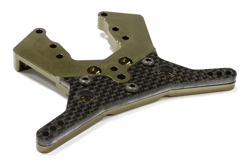 C25650GUN Billet Machined Front Shock Tower for Associated Short Course Truck SC10.2 - Image 1